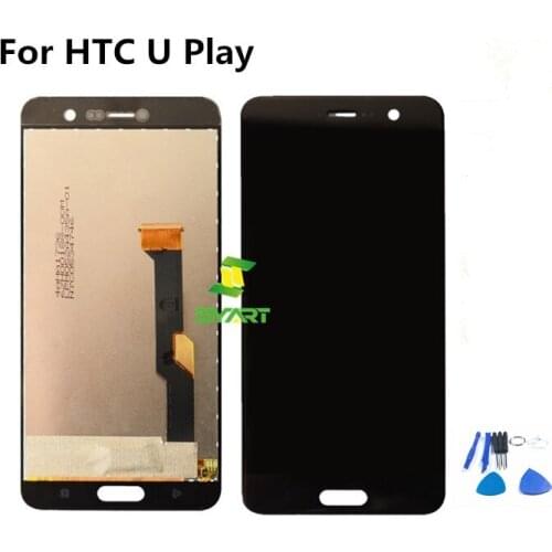Black LCD Display Assembled With Touch Screen Display For HTC U Play LCD Assembly With Free Tools For HTC U Play