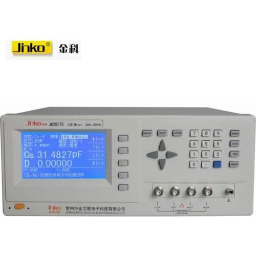 Changzhou Golden Section JK2817C digital bridge tester test line test clip inductors capacitance table