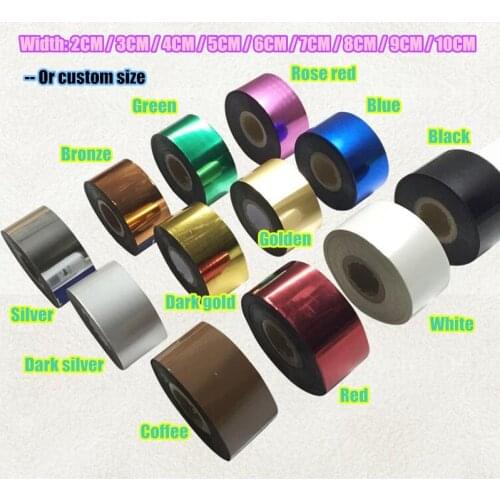 Diy premium paper pvc leather gold hot stamping foil bronzing paper