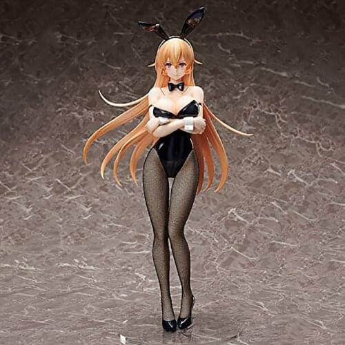 FREEing Food Wars Shokugeki no Soma Erina Nakiri Bunny Girl PVC Action Figure Stand Anime Sexy Girl Figure Model Toy