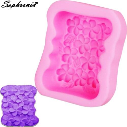 Hydrangea Flowers 1pcs Silicone Soap Mold for UV Resin Gumpaste Surgar Icing Handmade Tool Epoxy Fondant Chocolate Moulds S038