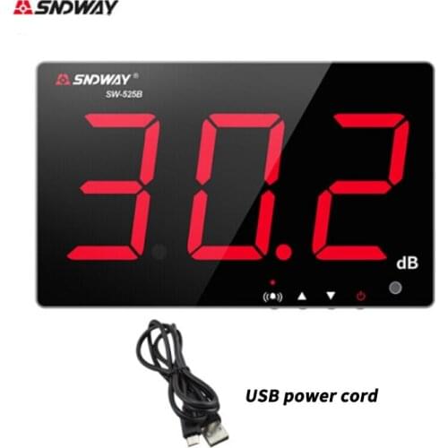 SNDWAY Digital Sound Level Meters 30-130dB Data to PC via USB Wall hanging type Noise Decibel Monitoring Testers