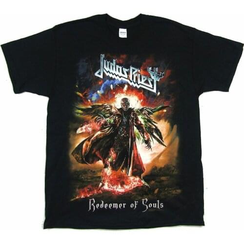 Judas Priest Redeemer Of Souls Full Color World Tour Black T Shirt New Official