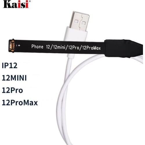 Kaisi Current battery Test Cable for iPhone 12 12mini 12pro 12promax Phone Failure Detect Repair Tool with Alligator Clip