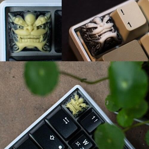 Chinese Style Lion Head Keycap Resin Fancy Key Cap For Cherry MX Keyboard New