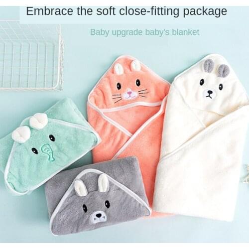 Coral Fleece Baby Blankets Newborn Muslin Swaddle Cotton Fabric Kindergarten Quilt Baby Bath Towel Soft AbsorbentBedding Blanket