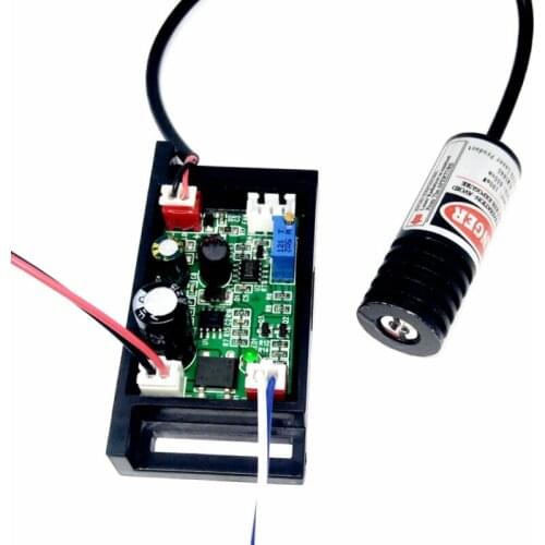 Red Laser Diode Module 660nm 650nm 50mw Dot Point Lasers DC12V 18x45mm with TTL & Driver Out DC12V
