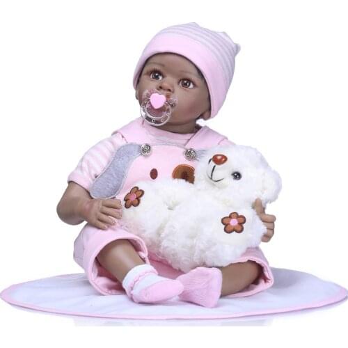NPKCOLLECTION Boneca Reborn Soft Silicone Vinyl Dolls 55cm Soft Silicone Reborn Baby Doll Newborn Lifelike Bebes Reborn Toys