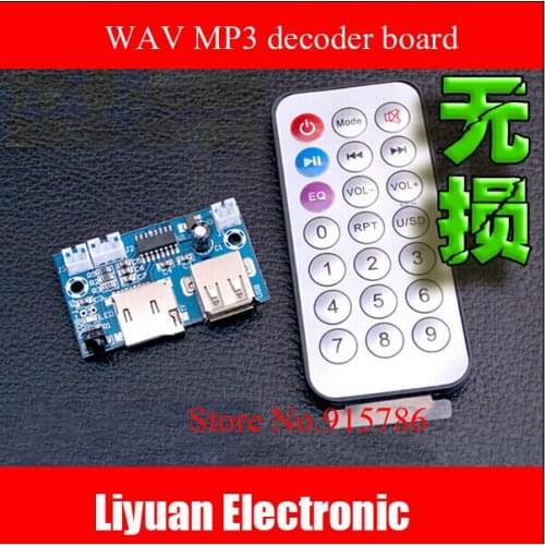 MINI 12V lossless music decoder / WAV MP3 decoder board / tf card usb player free shipping