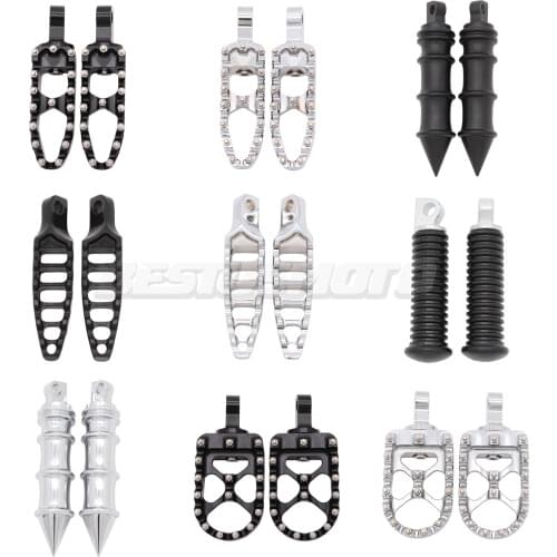 Motorcycle Foot Pegs Footrest For Harley Sportster Iron XL883 1200 Touring Custom Dyna Softail Fat Boy Street XG500/750