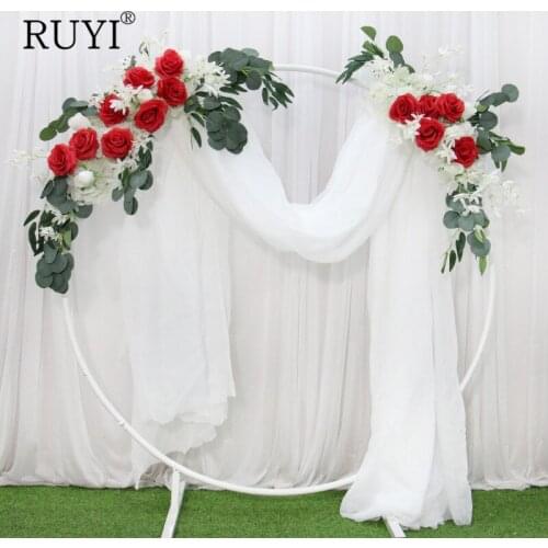 1 Set Door Lintel Kit Artificial Multicolor Silk Flower Christmas Wreath Wedding Party Simulation Plant Flower wall Decoration