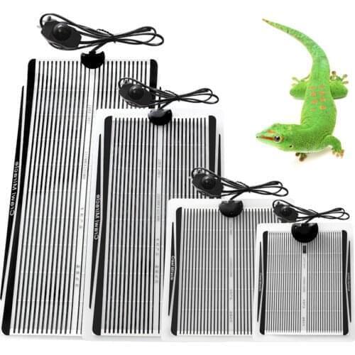 US/UK Plug Heat Pad Temperature Adjustable 5w 15w 25w 35w Under Tank Heater Fish Tank Terrarium Heat Mat for Animal Plant