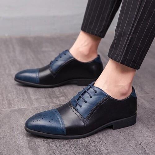 New Luxury Designer Pointed Mixed Color Patchwork Shoes Men Casual Oxford Loafers Business Formal Dress Footwear Zapatos Hombre