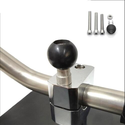 M8 25mm Ball Base For RAM-B-367U Motorcycle Handlebar Clamp Mount + 1" Ball Screws for Phone Action Camera Accessories