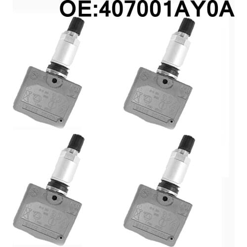 4X Car TPMS Tire Pressure Monitor Sensor System 433MHz for infiniti nissan renault RENAULT 40700-2138R 407002138R 8200086582