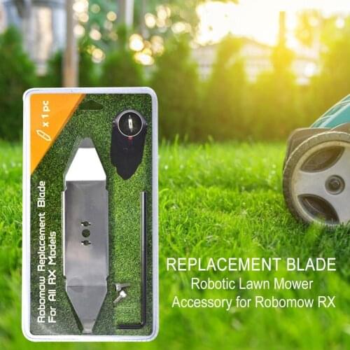 Stainless Steel Lawn Mower Replacement Blade With Screws And Allen Wrench Garden Tools For For Robomow RX Robotic Lawn Mower