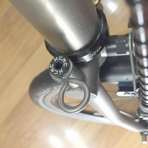 Ultralight "8" Handlebar Catcher Hook with KCNC Bolt for Brompton Bicycle