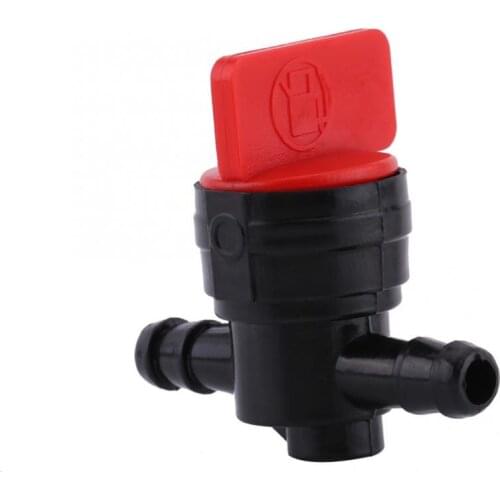 Universal Plastic 6mm Inline On/Off Fuel Tap Fit for 1/4 Pipe Hose Motorcycle On-OFF Petcock Fuel Switch