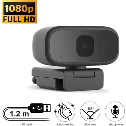 Web Camera Full HD Cam With USB Connector And Build-in Microphone for Skype, MS Teams, Zoom, Home Office, Video Chat, Conference