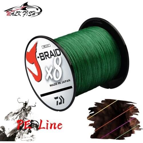 WALK FISH 8 Strand Fishing Line 300m PE Braided Line Super Strong Fishing Wire Abrasion Resistance Multifilament Fishing Line