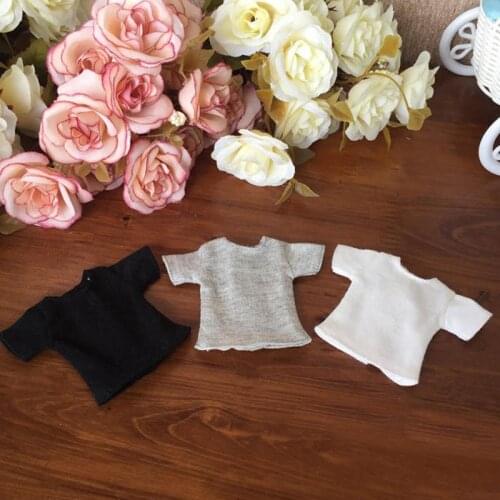 1pc 1/6 Dolls T-Shirt for Blyth Dolls Causal Clothes For Barbie Shirts For Momoko Azone Doll Clothes 1:6 Doll Accessories