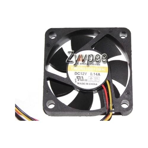 45x45x10MM YW04510012BH 12V 0.14A 3Wires 5CM Cooling Fan