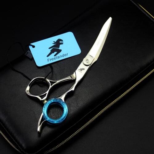 6.0 inch Shaped machete curved hair scissors Professional Hairdressing scissors Cutting Barber shears High quality Personality