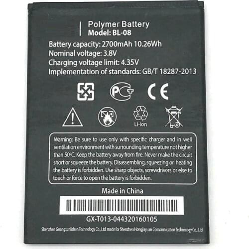 BL-08 Mobile Phone Battery For THL 2015 2015A BL-08 BL08 BL 08 Real 2700mAh Replacement Battery