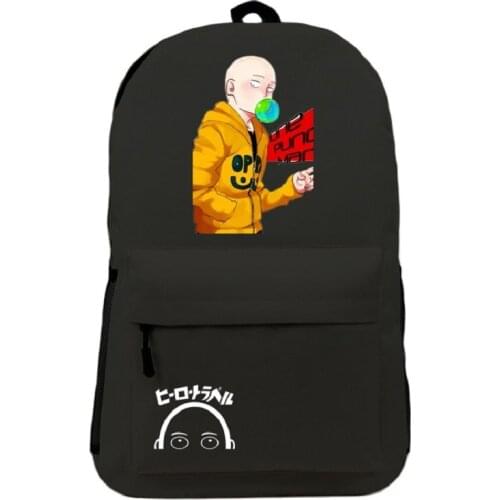 Anime ONE PUNCH-MAN Saitama Genos Tatsumaki Rucksack School Student Backpacks
