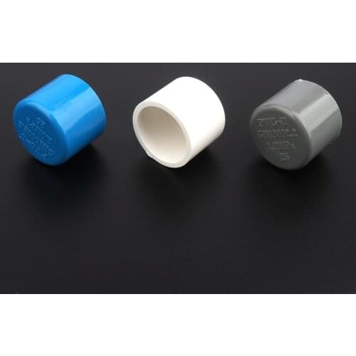 Free Shippiing 8pcs 25mm PVC Pipe End Cap Garden Water Connectors Aquarium Tank Drip Irrigation Fittings Kitchen Tap Water Parts