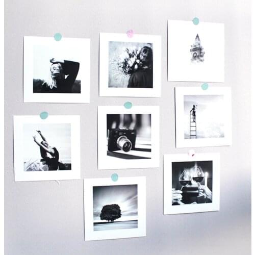 Ins Light And Shadow Art Decoratiove Card 8 Sheets Simple Modern Black White Postcard Photo Props Diy Wall Sticker Greeting Card