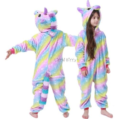New Winter Baby Girls Christmas Pajamas Boys Unicorn Pijamas Pajamas For Girls Kids For 4 6 8 10 12 Years