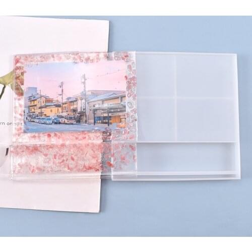 Large Square Photo Frame Silicone Mold for DIY Crystal Uv Epoxy Home Decoration Tools Jewelry Making for Resin