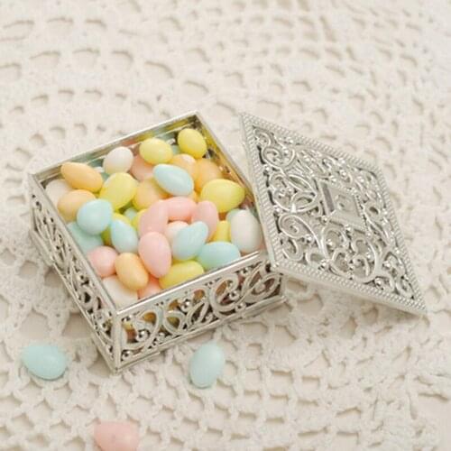 Delicate Gridding Shaped Candy Box Gift Box for Wedding Favor