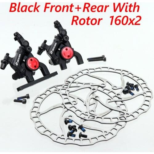 ZOOM Road Gravel CX bicycle Mechanical Line Pulling Hydraulic disc brakes set Flat Mount Calipers Anodized Clamp Bike Parts
