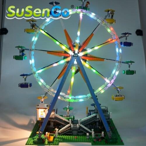 SuSenGo Led Light Kit For 10247 City Street Ferris Wheel Compatible With 15012 , NO Building Blocks Model