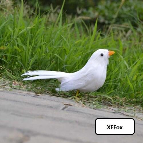 Small simulation white bird model foam&furs lifelike cute bird doll gift about 13cm xf0467