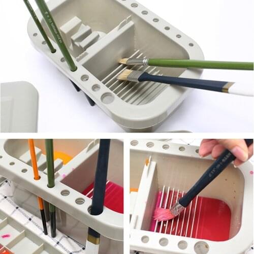 Multifunction Brush Washing Bucket Wash Pen Barrel Paint Brush Washer Art Supplies Brush Washing Bucket Art Supplies