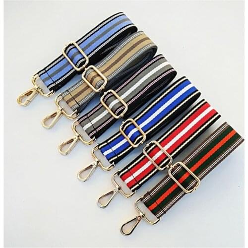 Fashionable Striped Shoulder Bag Bag Accessories Bag With Female Bag Adjustable Shoulder Crossbody Strap Lightening Strap