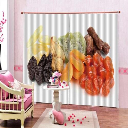 Photo Fashion Customized fruit curtains for living room blackout curtains home drapes