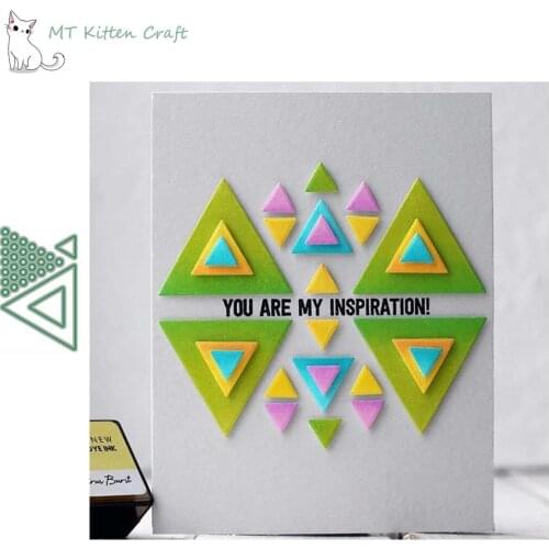 MT Craft Trigonometry Set Metal Cutting Dies Stencils Scrapbooking Photo Album Decorative Embossing Paper Card Crafts Die Cut