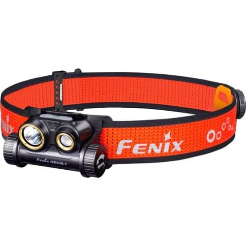 Fenix HM65R 1400 Lumen Dual Beam USB Rechargeable Headlamp with Spotlight and Floodlight