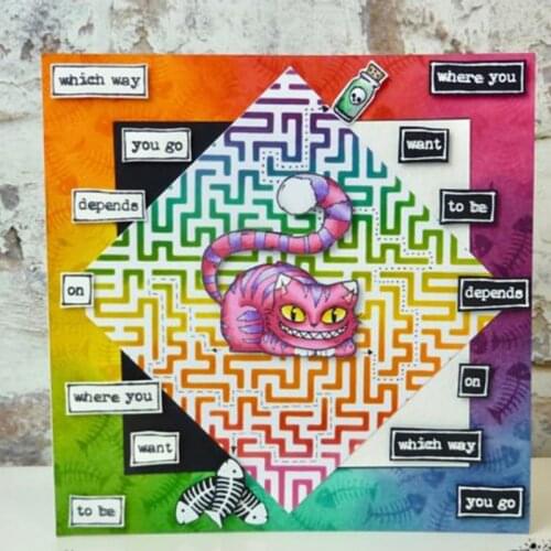 New Maze Plastic Stencil 2018 For DIY Scrapbooking Decorative Embossing DIY Paper Cards Craft Plastic Templates Drawing Sheet