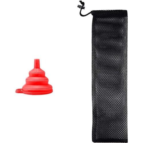 Durable Wild Bird Food Feeder Kits Seed Bag Multifunctional Durable Long Mesh Bag And Funnel Set for Finch Feeders Accessories