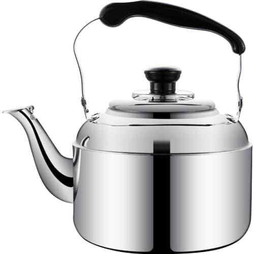 Stainless steel thickened large capacity kettle home gas gas whistle function induction cooker