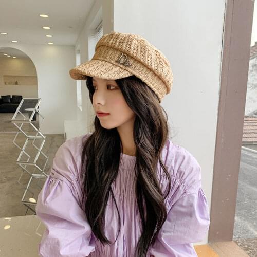 High Quality Design Military Caps Wisk Material Women Straw Hat Popular Breathable Visor Cap summer hats ladies sun protection