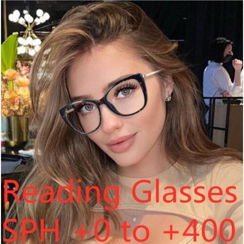 ZAOLIHU Lady Cat Eye Reading Glasses Anti Blue Light Computer Mens Eyewear Colorful Myopia Glasses Lady Optical Frames