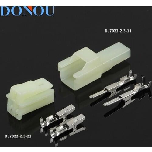 1set 2-Pin car connector male and female butt plug wire harness connector quick connector for car DJ7022-2.3-11/21