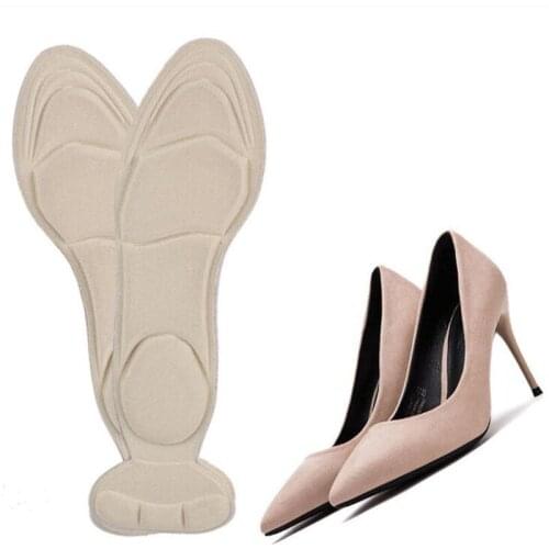 1 Pair Insole women shoe heel pads non slip pad Inserts soft sponge breathable massage woman heel protector insoles for shoes