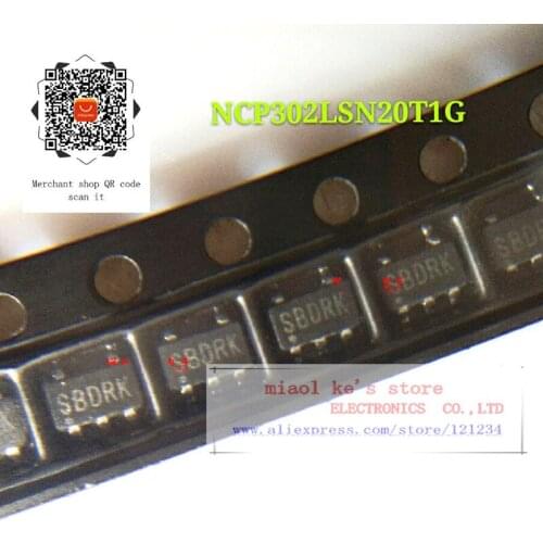[10pcs]100%New original: NCP302LSN20T1G NCP302LSN20T1 302LSN20 NCP302 - 2.0V Voltage Detector with Programmable Delay
